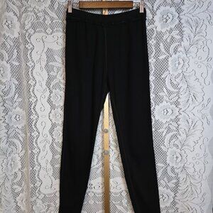 Christina Lehr Drawstring Roll Pants/Joggers Black 3